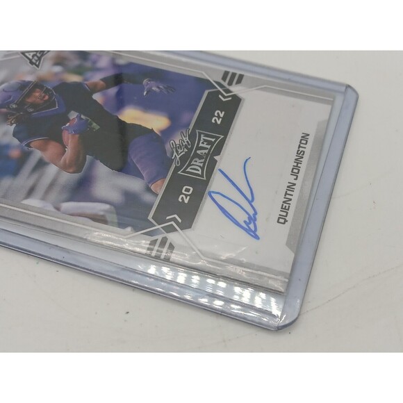 5/$25 Leaf Draft QUENTIN JOHNSTON Autograph #BA-QH1 Rookie Auto TCU Chargers - Picture 3 of 6
